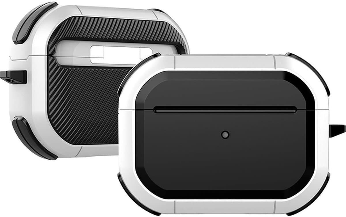 Mobigear Hoesje geschikt voor Apple AirPods Pro 2 Shockproof Hardcase Hoesje | Mobigear Slim Armor - Wit — afbeelding 1