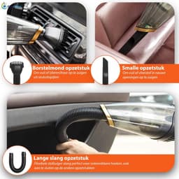 Thijox - Kruimelzuiger Snoerloos met Extreme Zuigkracht - Nat & Droog - Handstofzuiger voor Auto en Thuis - Zakloos, Lichtgewicht, Dierenharen Verwijd — thumbnail 2