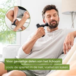 Thijox - Massagepistool Sensitive Compact - 3 Opzetstukken - Zachte Triggerpointmassage - 3 Intensiteitsniveaus - Ideaal voor Gevoelige Lichaamszones — thumbnail 3