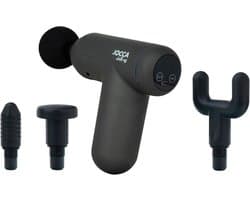 SnelShoppen - Massagepistool met Hoogfrequente Vibratie, 32 Instellingen, 4 Massagekoppen, LED-Display, USB Oplaadbaar, 3000 RPM voor Hals, Rug, Taill