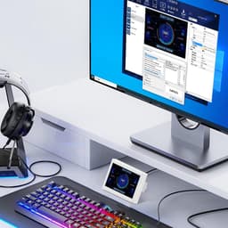3.5" Computer Temperature Monitor, PC Temperature Display, PC Sensor Panel for PC Computer Case, IPS Type C Mini - ShopVlot — thumbnail 4
