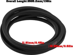 SnelShoppen - Grasmaaier Deckriem 954-0642 754-0642 Vervangingsriem voor Cub Cadet en MTD - Hoogwaardige Kwaliteit, 3500.2 mm, Tuin Accessoire — thumbnail 3