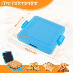 SnelShoppen - Magnetron Toastie Maker voor Croque-Monsieur, Siliconen Sandwichmaker, Vaatwasserbestendig, Draadloze Magnetron, Ideaal voor Kantoor, Ee — thumbnail 5