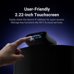 KVM Switch Dual-Band Wi-Fi 6 - 4K 30FPS Video Passthrough - 2,22 Inch Touchscreen - USB-C Ethernet HDMI - Voor Remote IT Beheer — thumbnail 2