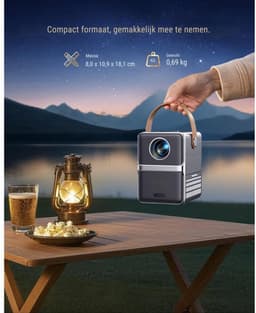 CRLYN® Mini Beamer - Mini Projector - Beamer Full HD — thumbnail 5