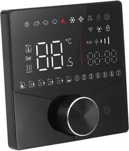 Digitale Thermostaat - Intelligente Regelaar - Verwarming Regelen - LCD Kleurendisplay - 5-70℃ - Zwart — thumbnail 1
