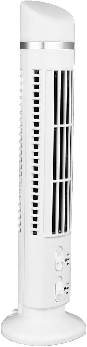 Bladeless Ventilator - Toren Ventilator - Thuis Kantoor - Stille Werking 34dB - 33 cm Hoog - Wit — afbeelding 1