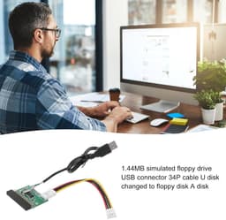 Externe Floppy Drive - USB Converter - Gegevens Overzetten - Plug and Play - 144 MB - Meerkleurig — thumbnail 4
