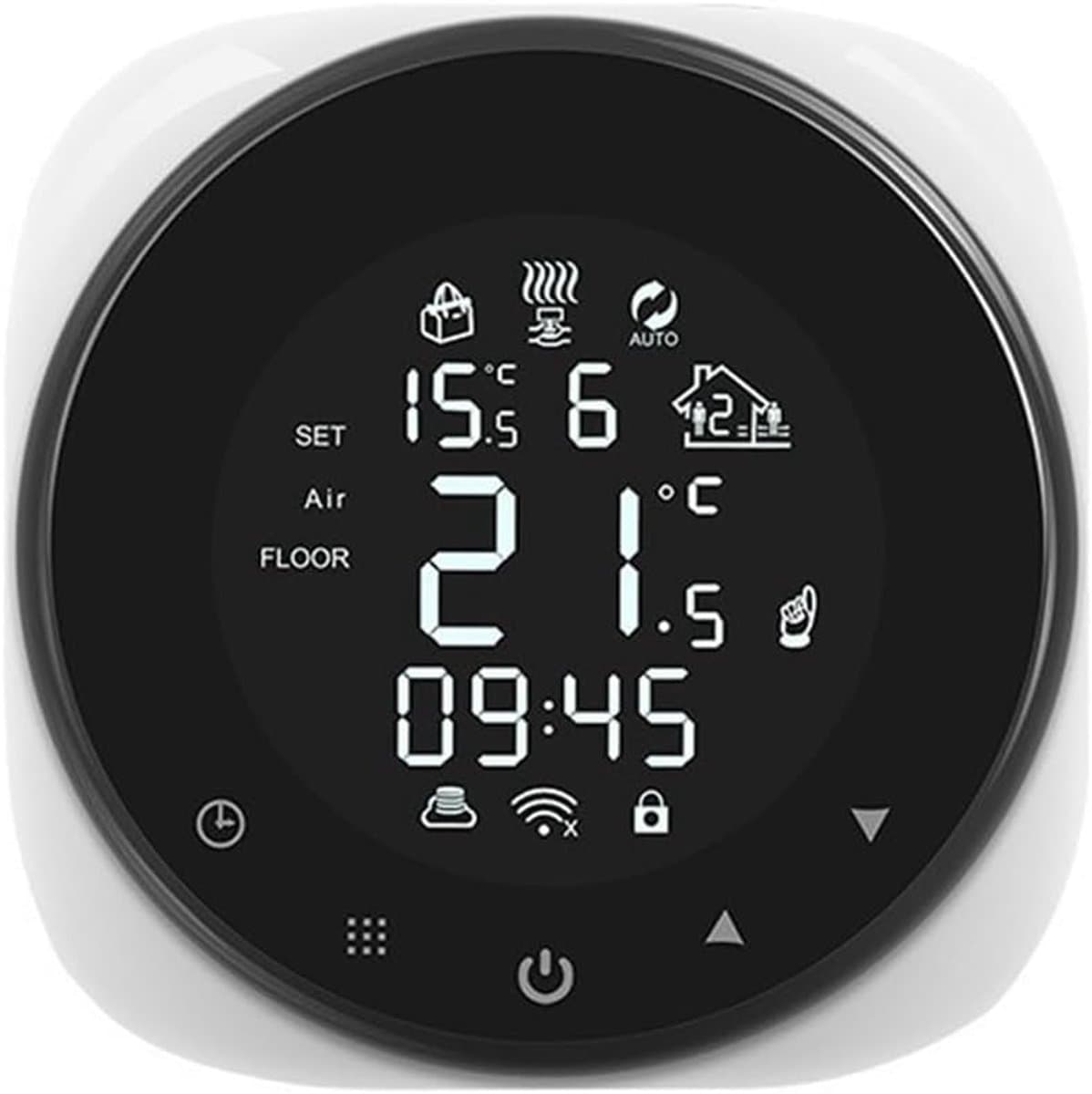 Slimme Thermostaat - Wifi Thermostaat Vloerverwarming - Energie Besparen - Spraakbediening - 10 x 10 x 7 cm - Wit — afbeelding 1