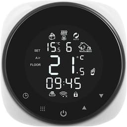 Slimme Thermostaat - Wifi Thermostaat Vloerverwarming - Energie Besparen - Spraakbediening - 10 x 10 x 7 cm - Wit — thumbnail 1