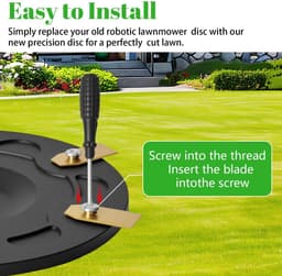 Dailygoods- Messerscheibenset voor Segway Navimow Mähroboter - 30x Bladen - Glasvezelversterkte Messerscheibe - Tuning - Grasmaaier Draaischijf - Schokbestendig - Maaimes — thumbnail 4