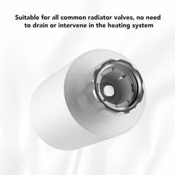 Thermostatische Radiator - Slimme Klep - Energie Besparen - App & Spraakbesturing - 5-45°C Bereik - Wit — thumbnail 5