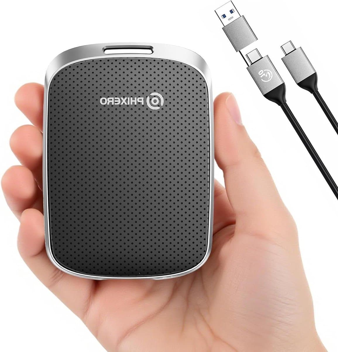 Draagbare Externe SSD - Snelle Opslag Mobiele Harde Schijf - Bestanden Overzetten - Hoge Overdrachtssnelheid - 1 TB - Zwart — afbeelding 1