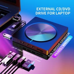 Externe DVD CD Drive - USB Brander - Bestanden Archiveren - Plug and Play — thumbnail 4