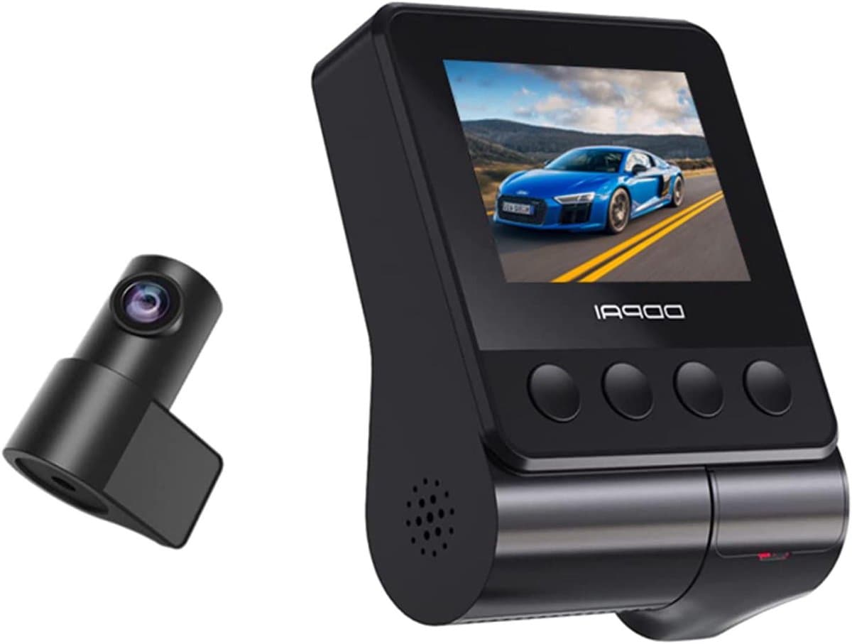 Dashcam Dubbel - Autocamera Rijcamera - Veilig Rijden - QuadHD Voor FullHD Achter - 170 Graden Kijkhoek - Zwart — afbeelding 1