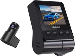 Dashcam Dubbel - Autocamera Rijcamera - Veilig Rijden - QuadHD Voor FullHD Achter - 170 Graden Kijkhoek - Zwart — thumbnail 1