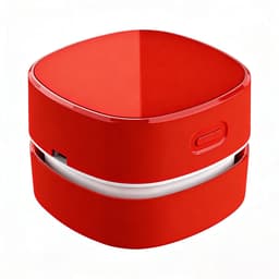 Mini Draadloze Tafelstofzuiger, Draagbare Bureau Stofzuiger USB-oplaadbaar voor Toetsenbord, Laptop, Kantoor, Auto en Huisdierenhaar(Rood) — thumbnail 1