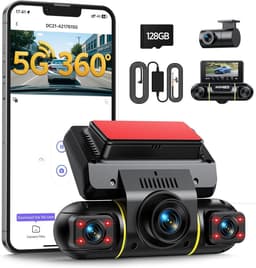 Auto Camera - Rijcamera Set - Veilig Rijden - 4 Kanaals 360 Graden - 128GB Inclusief - Zwart — thumbnail 1