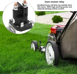 Grasmaaier Solenoïde - Startrelais Tractor - Motor Starten - Brede Toepassing - 12V - Zwart — thumbnail 2