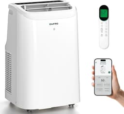 Mobiele Airco 12000 BTU – Smart Airconditioner – App Bediening – 47 dB – 24-uurs Timer – Wit — thumbnail 1