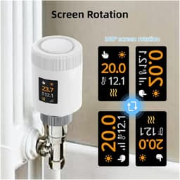 Thermostaat Radiator Actuator - Thermostaatkraan Temperatuurregelaar - Verwarming Regelen - APP Afstandsbediening - M30x1.5mm - Wit — thumbnail 3