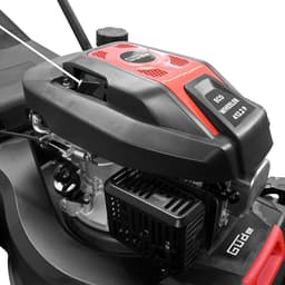 Benzine grasmaaier - Graskantmaaier Mulcher - Middelgrote gazons maaien - Lichtgewicht en manoeuvreerbaar - 40 cm snijbreedte - Zwart rood — thumbnail 2