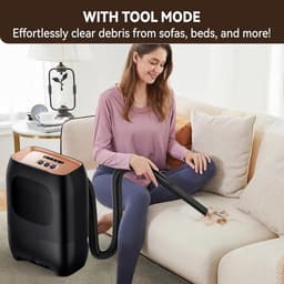 Elektrische Stoffer - Automatische Prullenbak - Snel Vuil Verwijderen - Handsfree Werking - 1500W Kracht - Zwart — thumbnail 3