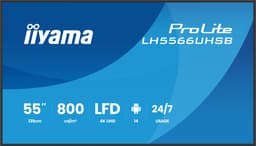 iiyama LH5566UHSB-B1AG beeldkrant Digitale signage flatscreen 139,7 cm (55) LCD Wifi 800 cd/m² 4K Ultra HD Zwart Type processor Android 24/7 — thumbnail 1