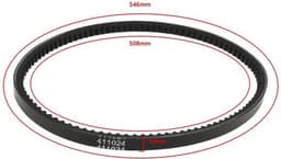 Variator Riem Aandrijfriem - Compatibel met HAYTER Spirit 619 - Harrier 41/48/56 - Grasmaaier - Onderdeelnummer 411024 - Zwart — thumbnail 2
