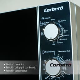 Magnetron met Grill - Oven Combi - Snel Maaltijden Bereiden - Gouden Crunchy Resultaten - 20 Liter Capaciteit - Spiegel — thumbnail 3