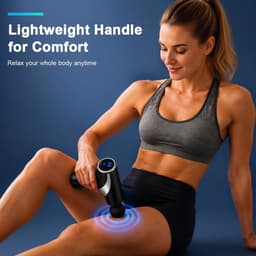 Massagepistool mini - draagbaar met lcd-display - 10 koppen - verlichting van spierpijn - ShopVlot — thumbnail 4