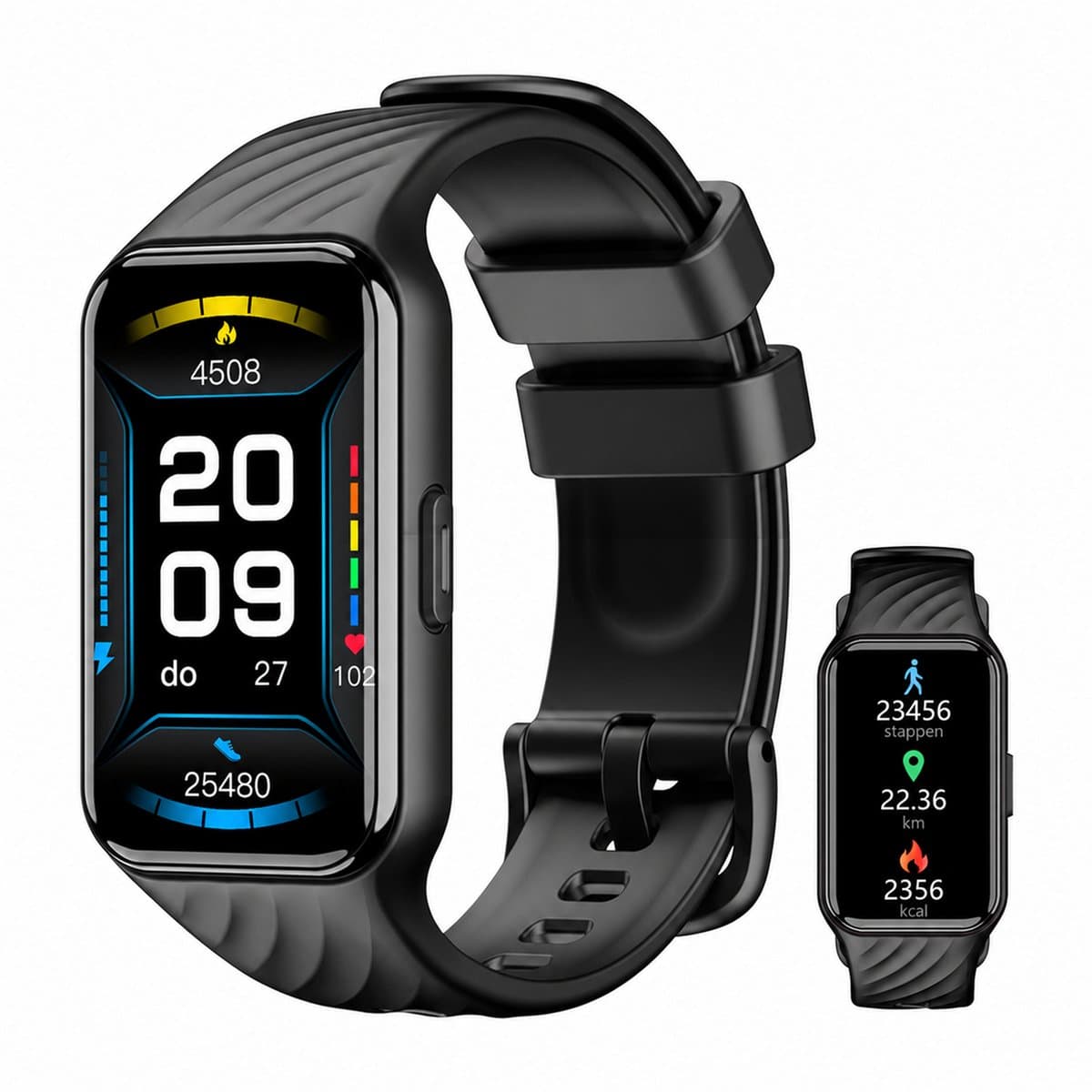 Blackview WATCH R10 - Smartwatch Heren en Dames | Geschikt voor iOS en Android | Notificaties | Gezondheidsanalyse | Sportanalyse | Bellen | Muziek/Audio Luisteren |Nederlandstalig | Zwart — afbeelding 1