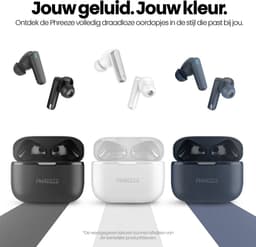 Phreeze TWS Pro 2 Hybrid ANC - Draadloze Oordopjes - Noise Cancelling - Bluetooth Oordopjes - In Ear - Earbuds - Uitstekende Geluidskwaliteit - Heldere Microfoon - Ergonomisch Pasvorm - Lange Batterijduur - Zwart — thumbnail 2