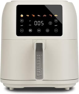Heteluchtfriteuse - Airfryer Frituurpan - Gezond Koken - XXL Capaciteit - 8 Liter - Matgrijs — thumbnail 1