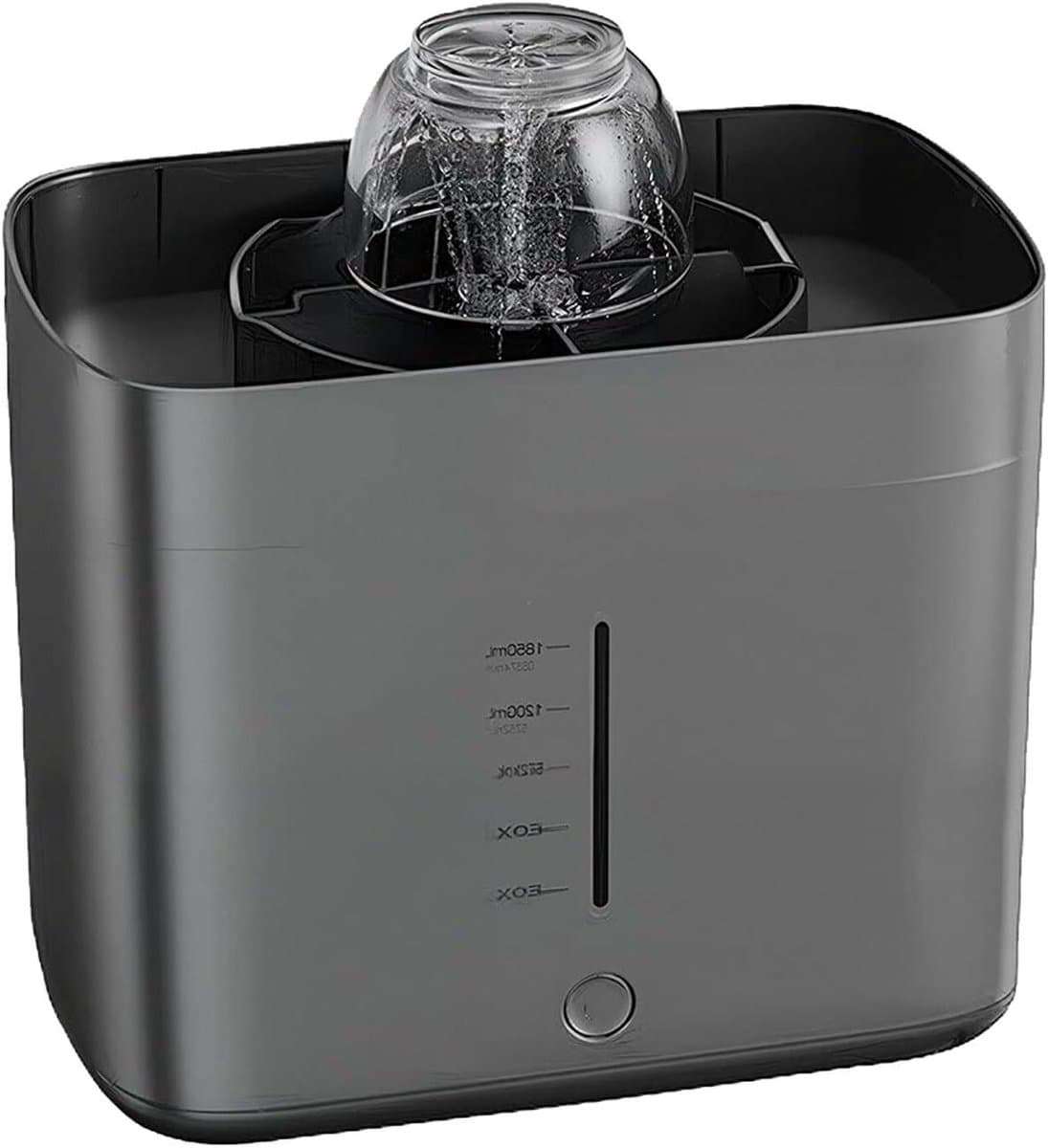 Elektrische Glazenreiniger - Automatische Kopjeswasser - Snel Servies Reinigen - Dynamische Waterstralen - 18 Liter Reservoir - Grijs — afbeelding 1