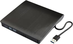 Externe DVD Brander - CD Lezer - Bestanden Archiveren - USB 3.0 Snelheid - Ultra-dun - Zwart — thumbnail 4