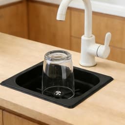 Automatische Bekerwasser - Ingebouwde Spoeler - Snel Glazen Reinigen - Hogedruk Spoelfunctie - 17.5 cm - Zwart — thumbnail 3