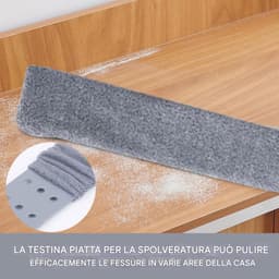 Uittrekbare Plumeau - Flexibele Stofwisser - Onder Meubels Reinigen - Platte Flexibele Kop - Telescopische Handgreep - Meerkleurig — thumbnail 4