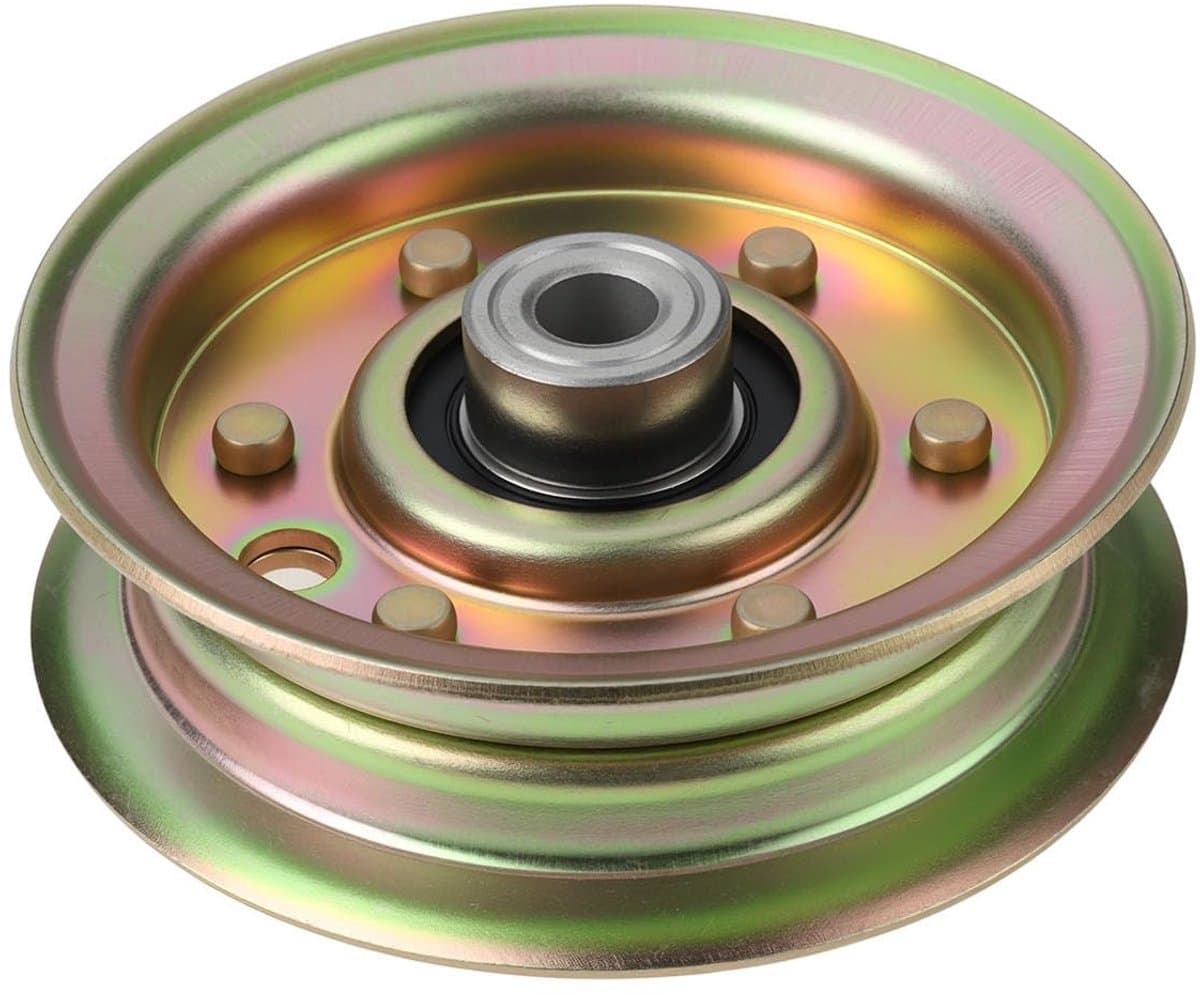 Dailygoods- Stationaire Katrol Slijtvast Staal - Compatibel met Husqvarna CT/CTH/GT/GTH/LT - Buitendiameter 95,5 mm - Middengat 9,5 mm - Riemloopvlak Diameter 77 mm - Schokbestendig en Corrosiebestendig - Idler Pulley — afbeelding 1