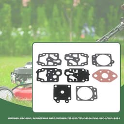Carburateur Reparatieset K20-WYL - Carburateur Ombouwkit - Compatibel met Makita/Husqvarna/Echo - Vervangt 753-1225/753-04296 - Geschikt voor diverse modellen - Inclusief meerdere compatibiliteiten — thumbnail 4