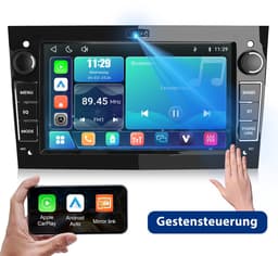 Cestovet Linux Autoradio - Geschikt Voor Opel Astra H Corsa C & D Agila Combo Antara Vectra Zafira Meriva Vivaro Tigra, Draadloze CarPlay Android auto - FM RDS USB — thumbnail 1