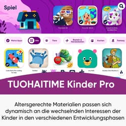 SnelShoppen - Kids Tablet 10.1 Inch Android 16 met 30GB RAM + 64GB ROM Uitbreidbaar tot 2TB, Kinderslot/Parental Controls, GPS, Face ID, WiFi 6, Octa- — thumbnail 2