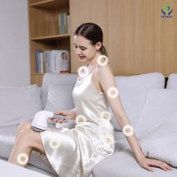SnelShoppen - HAIDU Diepe Spiermassage met Rood Lichttherapie - Handmassageapparaat voor Rug, Schouders, Benen, Armen, Heupen, Buik, Voeten - 10 Opzet — thumbnail 5
