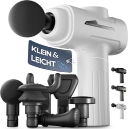 SnelShoppen - Massage Gun met 6 Massagekoppen en 3200 U/min | Spier Massager met USB-C Aansluiting | Ultra-Stille Massagegun voor Spierontspanning (Wi — thumbnail 1