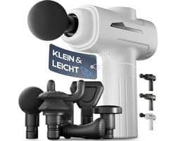 SnelShoppen - Massage Gun met 6 Massagekoppen en 3200 U/min | Spier Massager met USB-C Aansluiting | Ultra-Stille Massagegun voor Spierontspanning (Wi