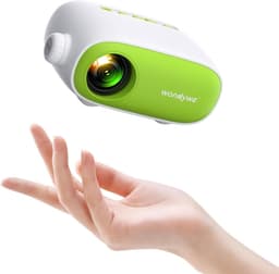 SnelShoppen - Mini-Projector voor Films Kijken - 137 Inch Beeld, 480P, Ultradraagbaar, Ondersteunt TV Stick, PC, DVD, USB - Perfect voor Feesten en Ca — thumbnail 1