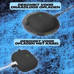 Enluxe Case geschikt voor Airpods 4 - Donker Paars Lavender Purple - Premium Siliconen Hoesje, Valbescherming & Spatwaterdicht, Draadloos Opladen Compatibel — thumbnail 3