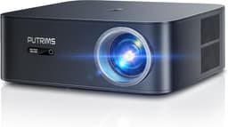 SnelShoppen - 4K Beamer met Google TV, 1200 ANSI, Autofocus, Trapeziumcorrectie, Outdoor Beamer voor 300 Inch Beeld, WiFi6, Bluetooth, Spraakbediening — thumbnail 1