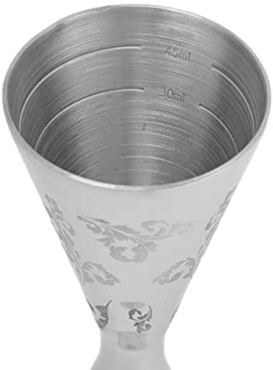 RVS barmaat met maten, barmaat voor bartenders, cocktailmaat met maten binnenin (60 ml 89 ml) — afbeelding 1