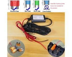320cm Lengte Mini Dash Cam Hardwire Kit voor Dash Camera 12V-24V naar 5V/2.5A Auto Dash Camera Oplader Voedingskabel voor Mini USB Dash Cam